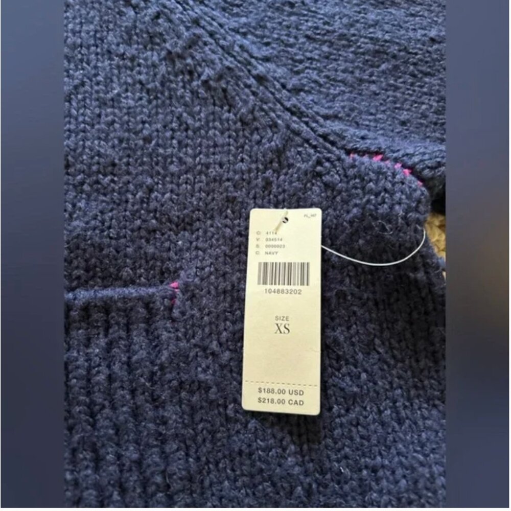 Anthropologie NWT The Jesse Dog Icon Cardigan Sweater Pilcro size XS - Picture 7 of 10